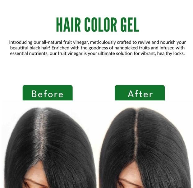 Hair Color Gel - 100% Gray Hair Coverage 125ML (Buy 1 Get 1 Free)