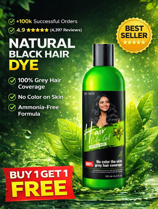 Hair Color Gel - 100% Gray Hair Coverage 125ML (Buy 1 Get 1 Free)